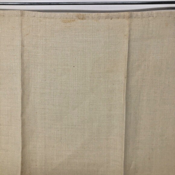 Cross Stitch Linen Fingertip Towels / Napkins Handmade Vintage NOS Set of 2 - Picture 10 of 10